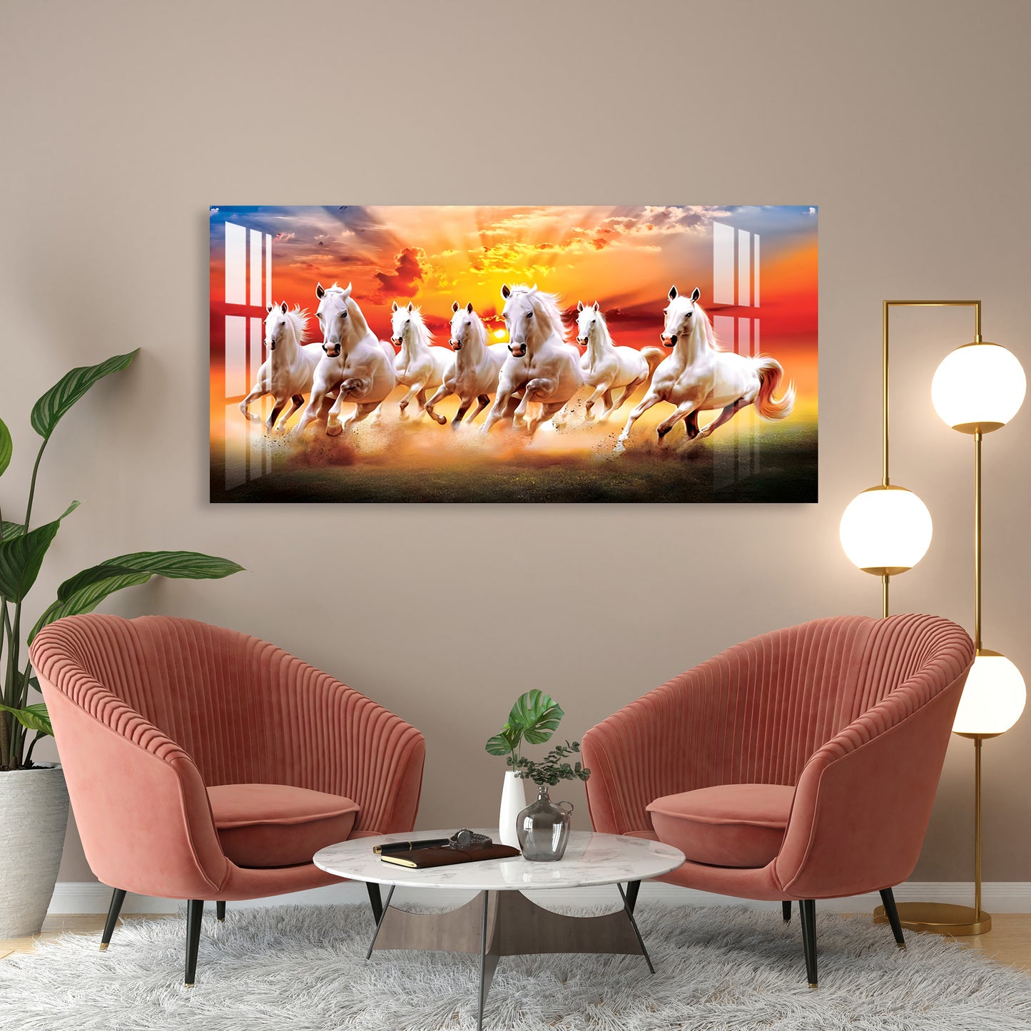 Horses of Success Acrylic Wall Art