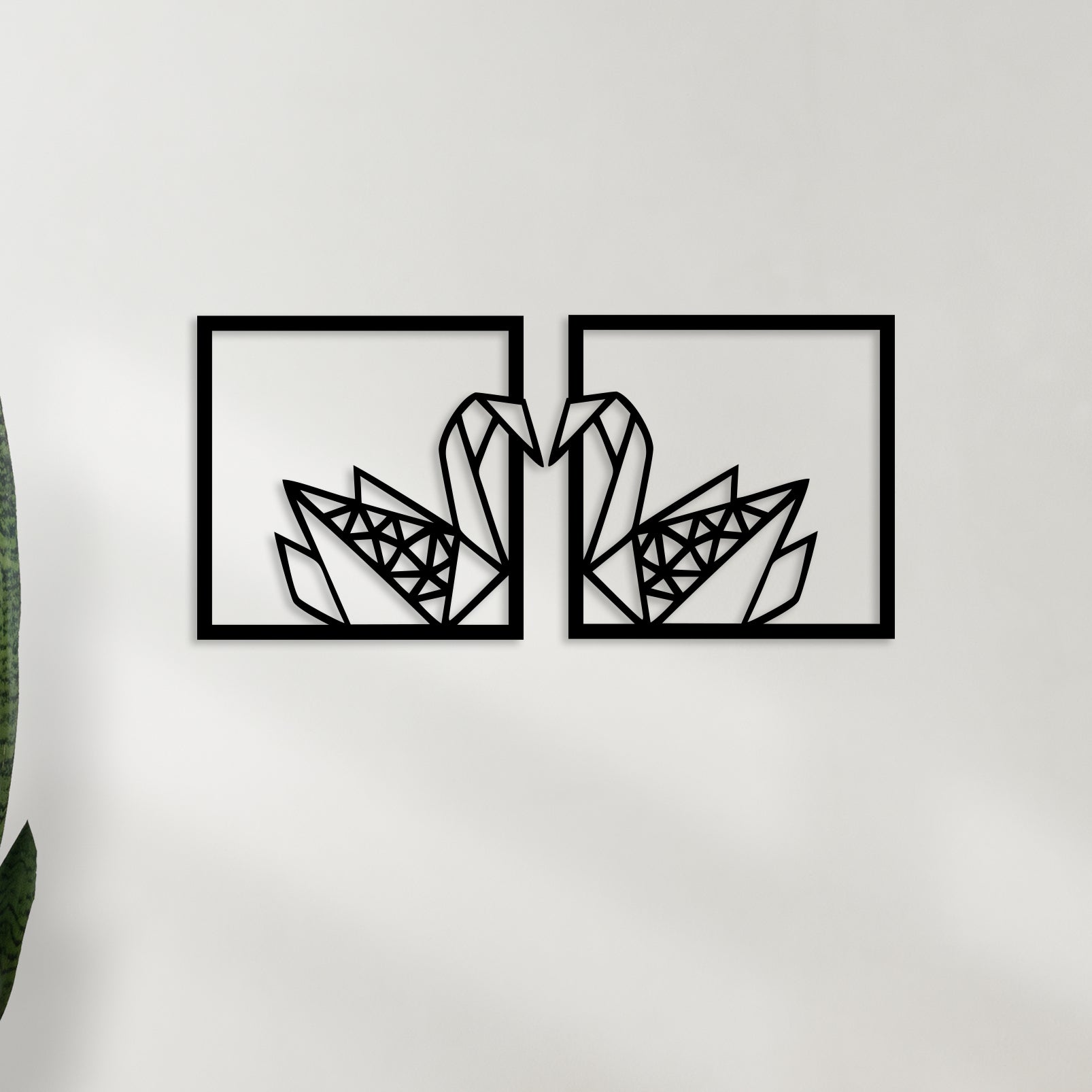 Love Swans Metal Wall Art