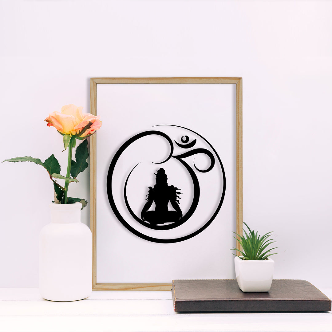 Om Shiva Acrylic Frame