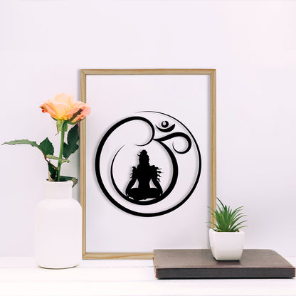 Om Shiva Acrylic Frame