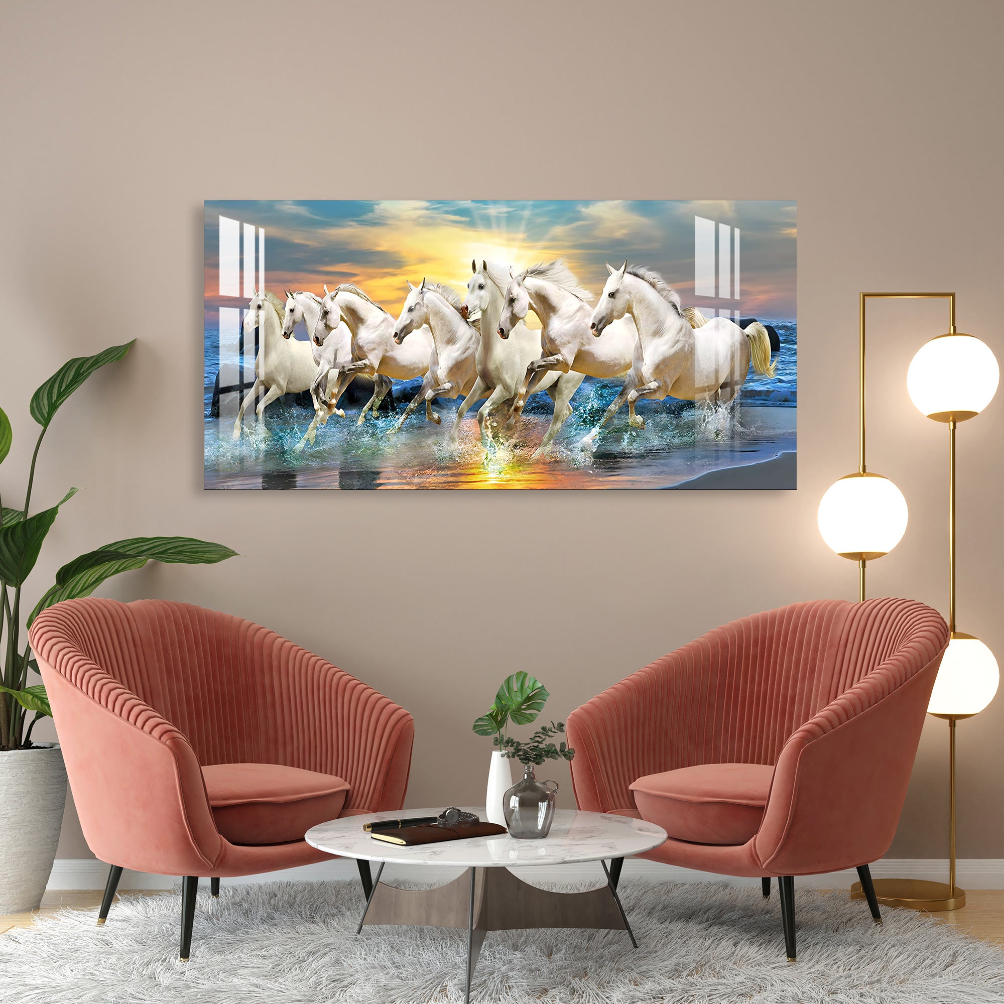 Horses of Good Luck Acrylic Wall Art