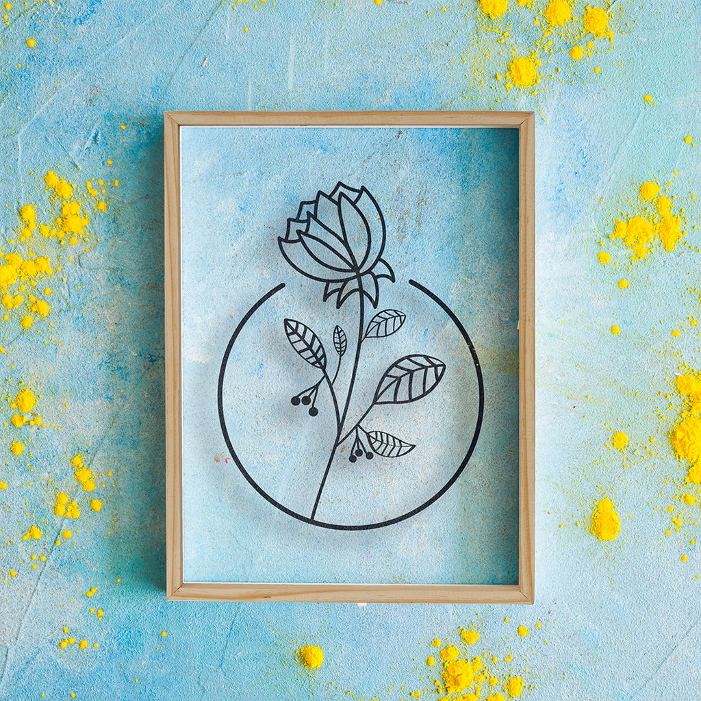 Lovely Flower Acrylic Frame