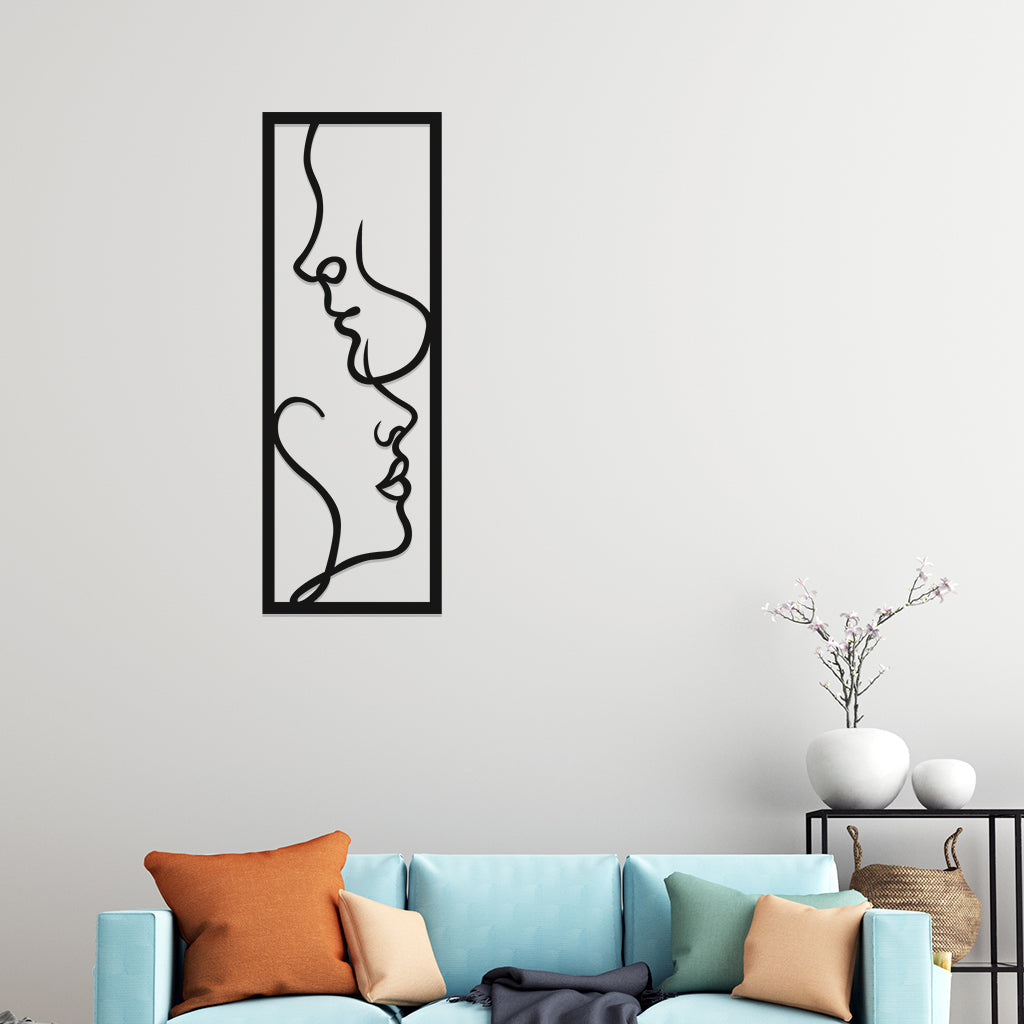 Frame of Faces Metal Wall Art