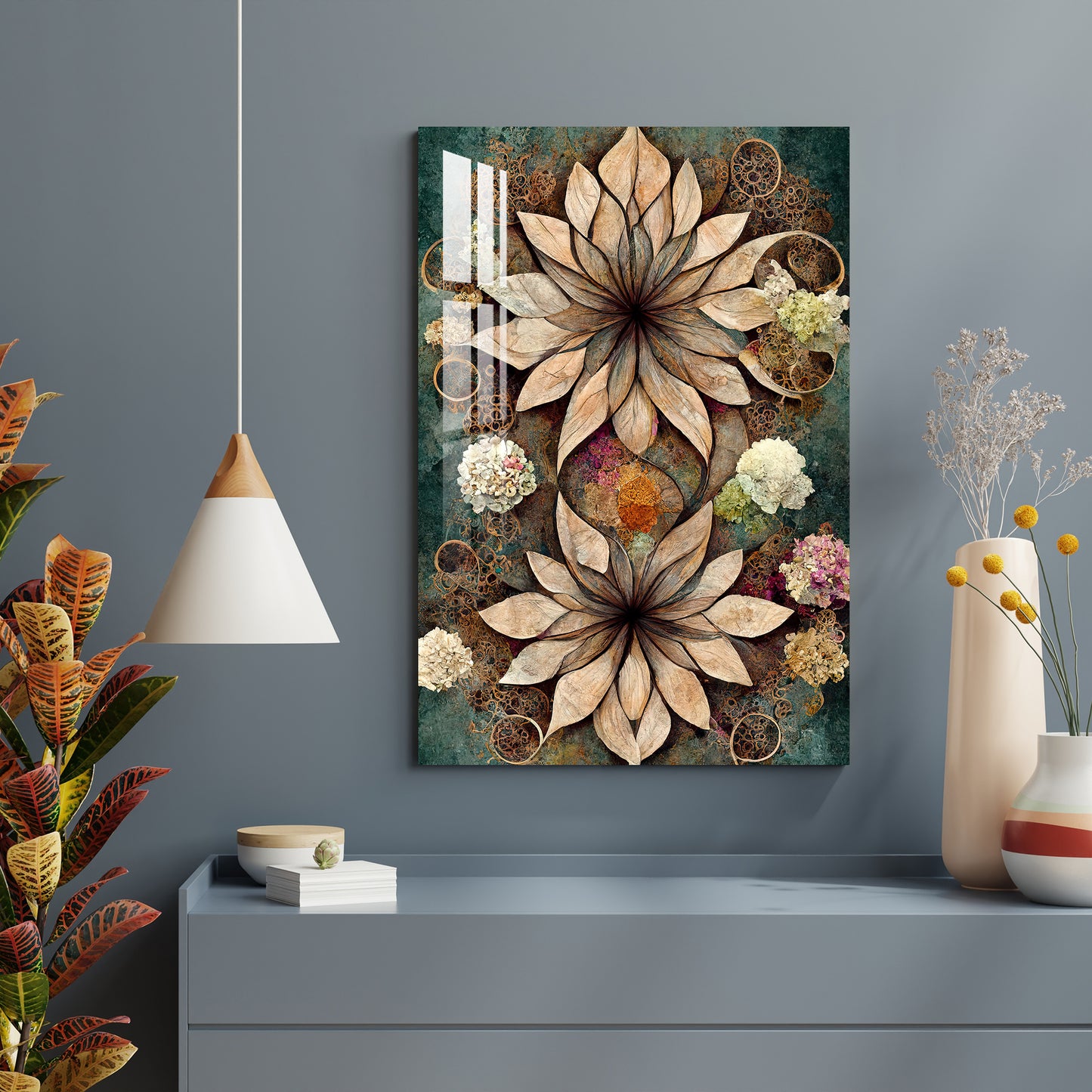 Autumn Flower Acrylic Wall Art