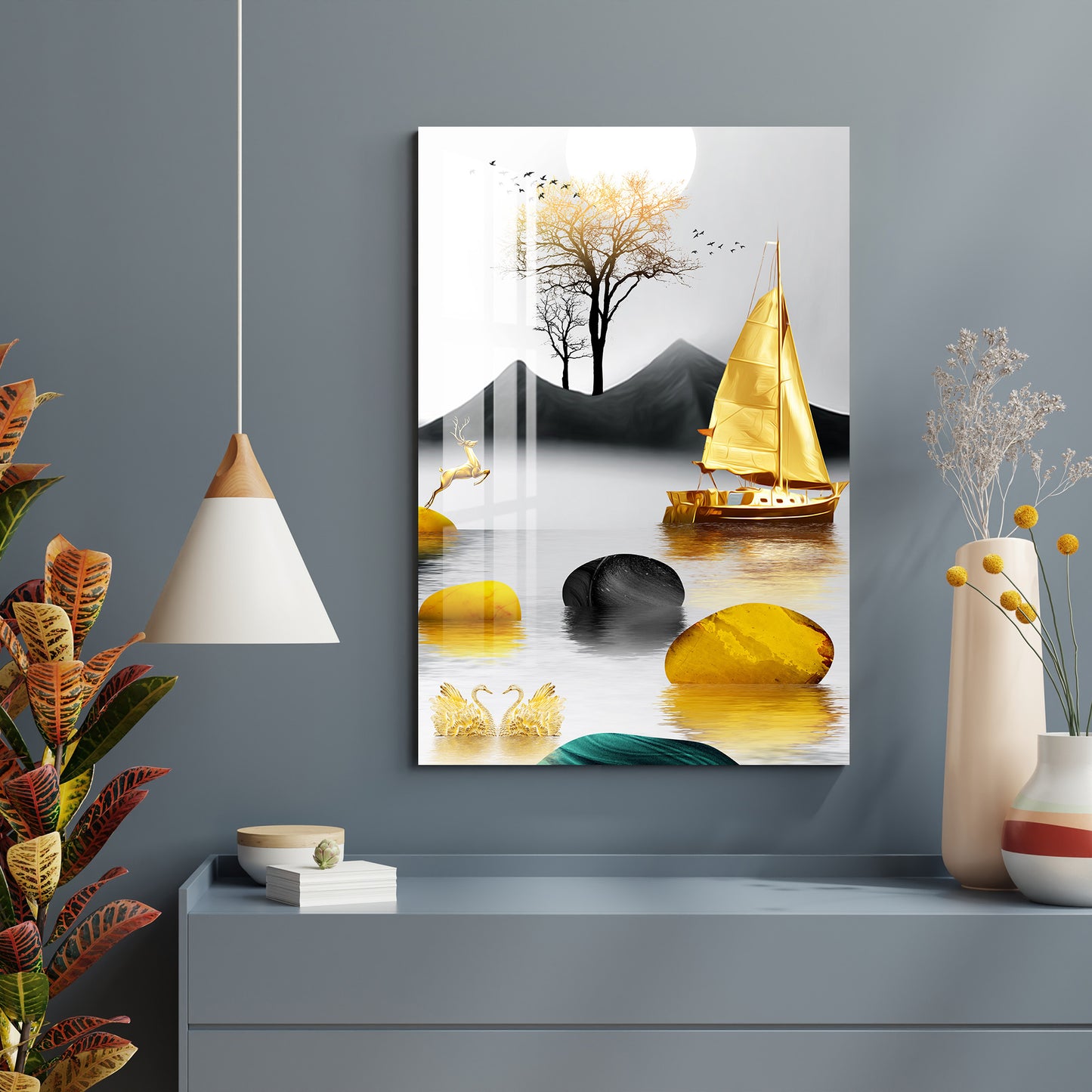 Golden Morning Acrylic Wall Art