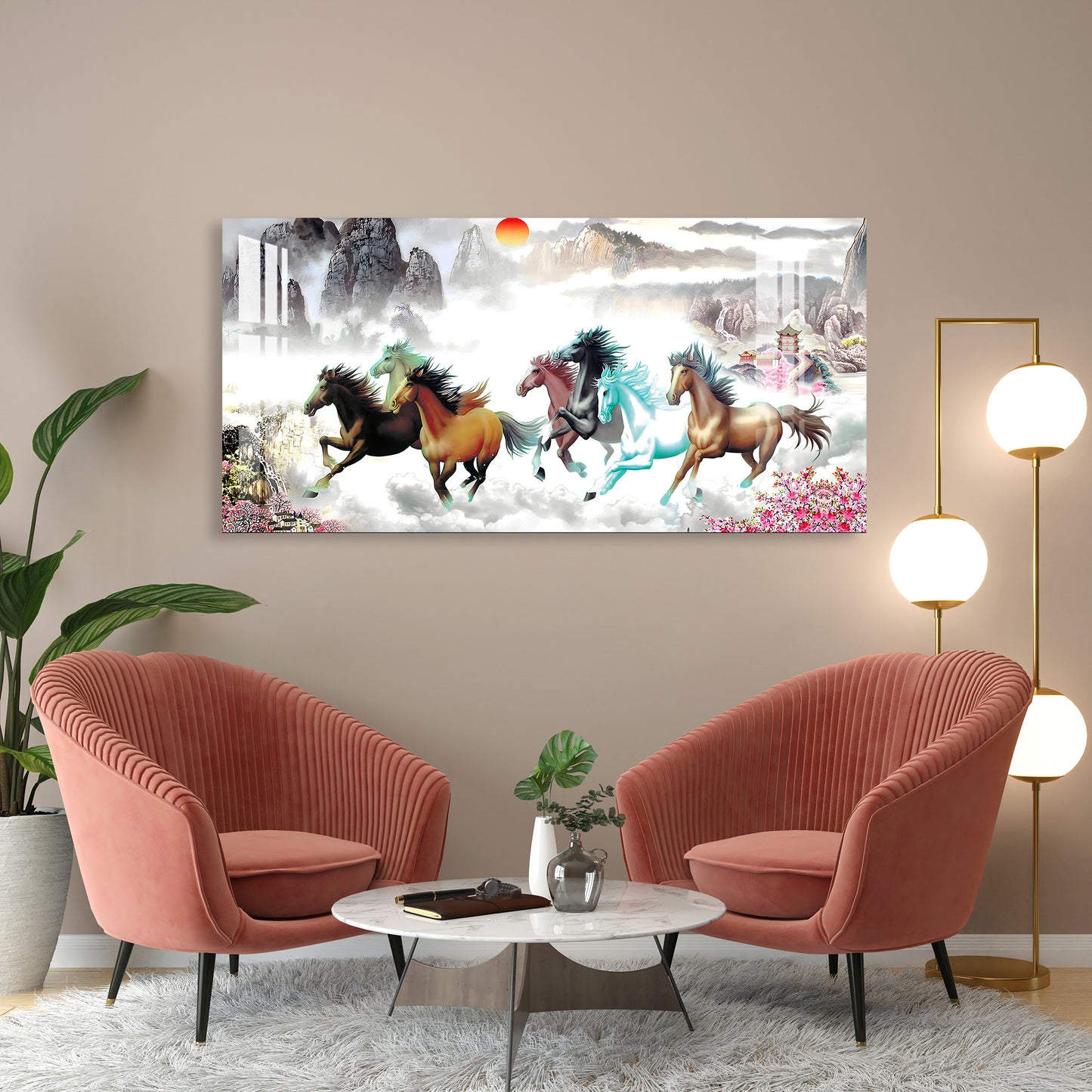 Horses of Paradise Acrylic Wall Art