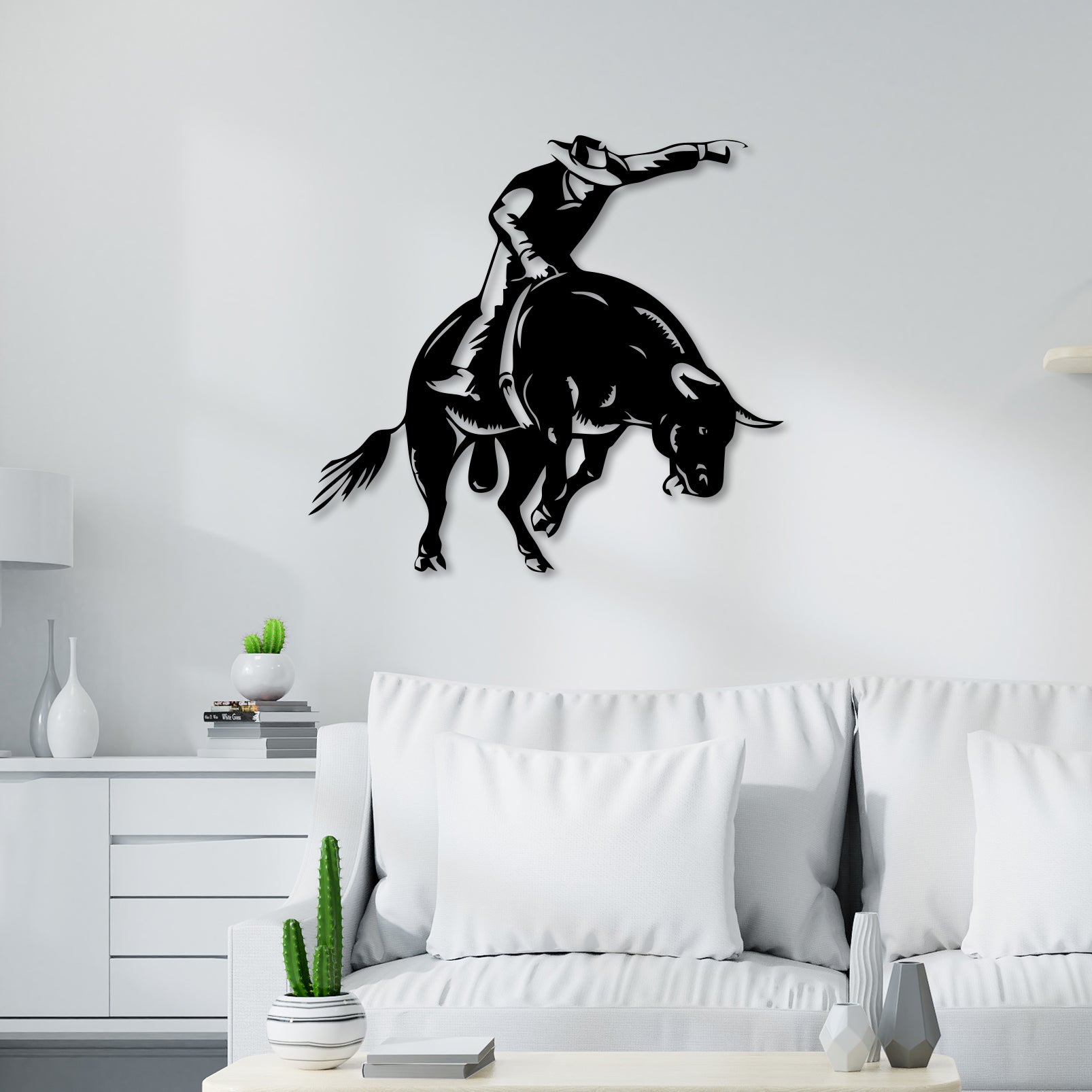 Bull Fighting Metal Wall Art