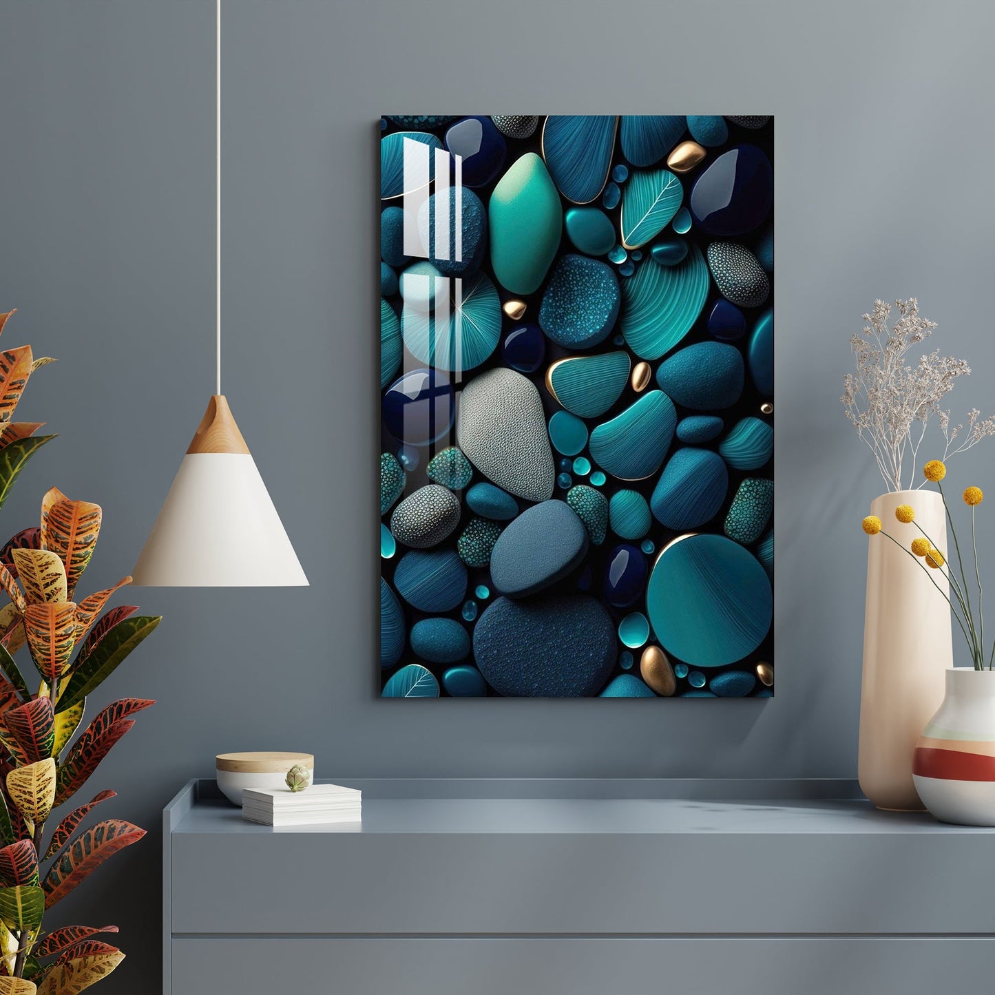 Beautiful Pebbles Acrylic Wall Art - 23.5X16 inches / 5MM