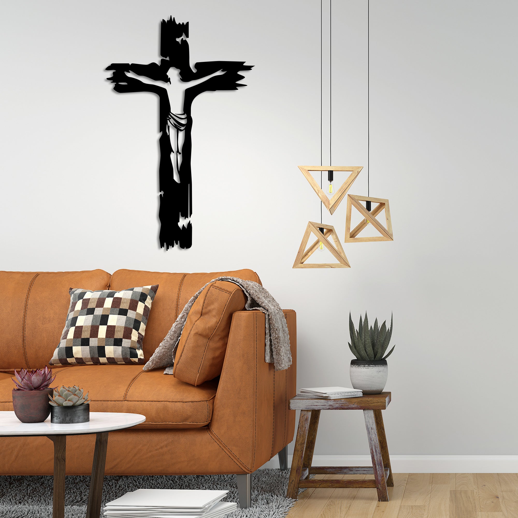 Crucifix Metal Wall Art