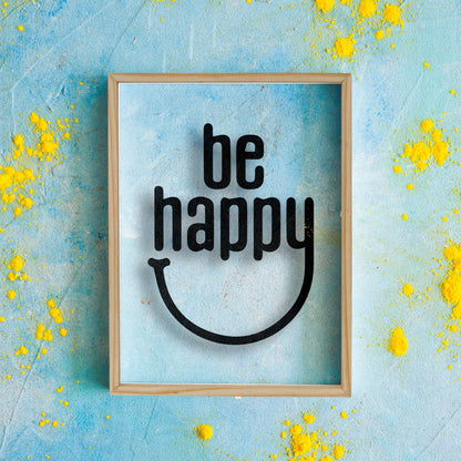 Be Happy Acrylic Frame