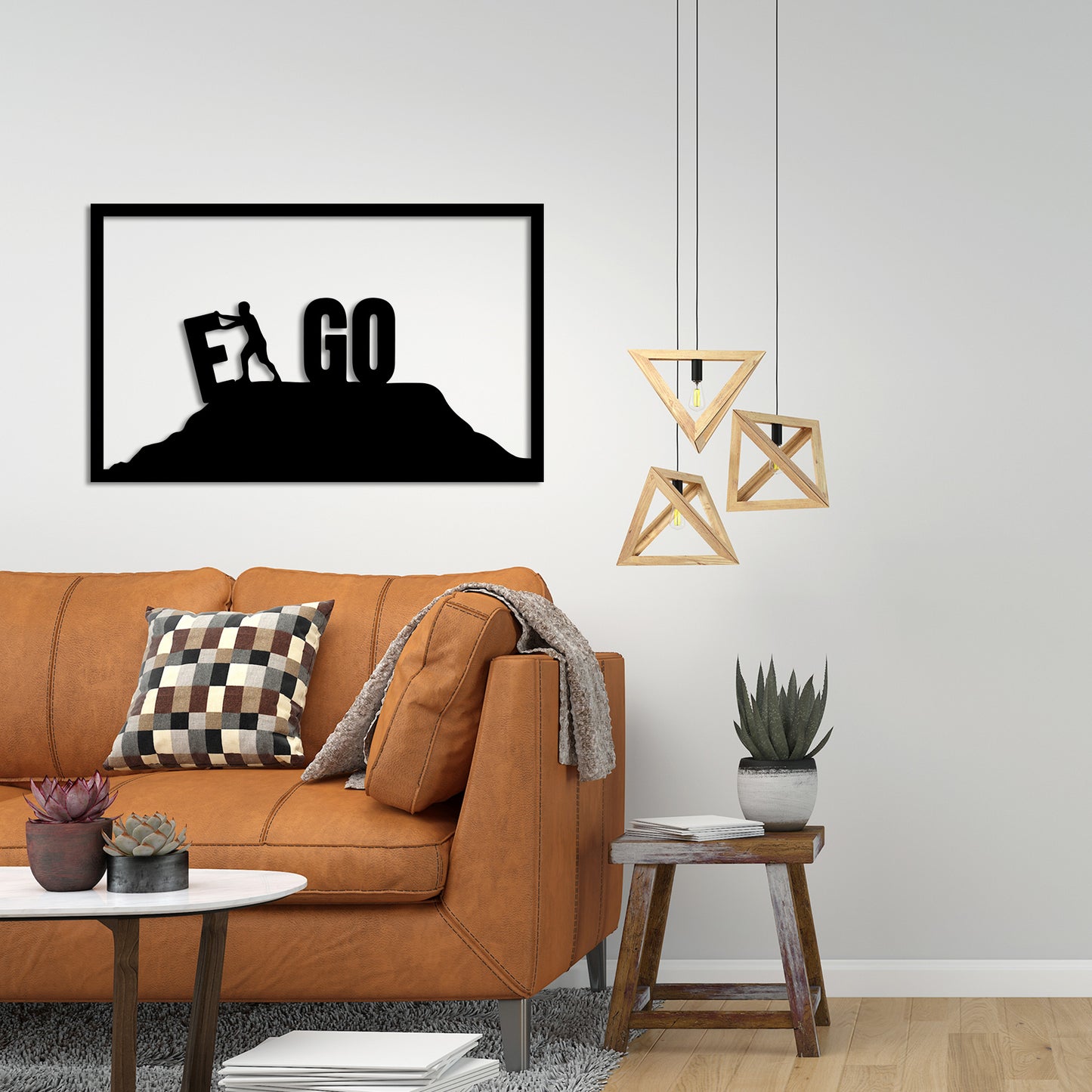 Let GO Your EGO Metal Wall Art