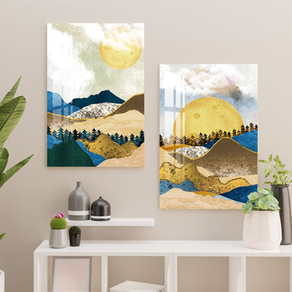 Captivating Scene Acrylic Wall Art (Set Of 2)