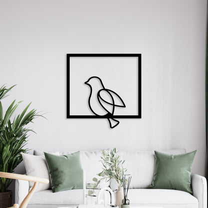 Lovely Bird Metal Wall Art