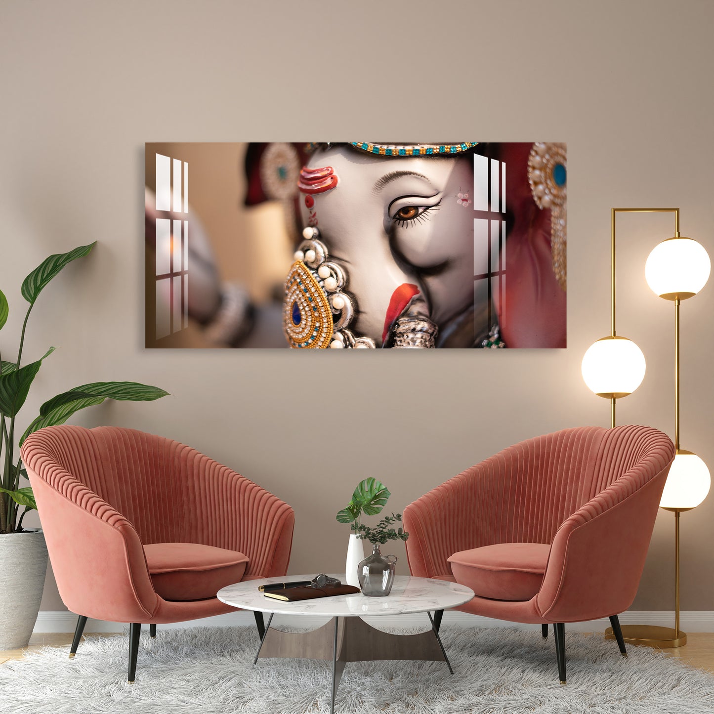 Elegant Lord Ganesha Acrylic Wall Art