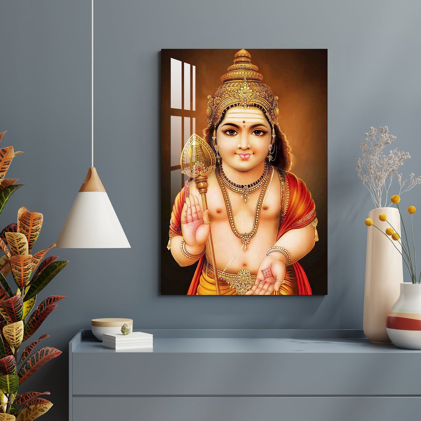 Lord Murugan Swamy Acrylic Wall Art