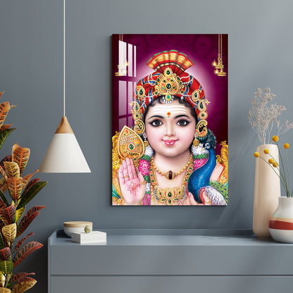 Lord Murugan Swamy Kartikey Acrylic Wall Art