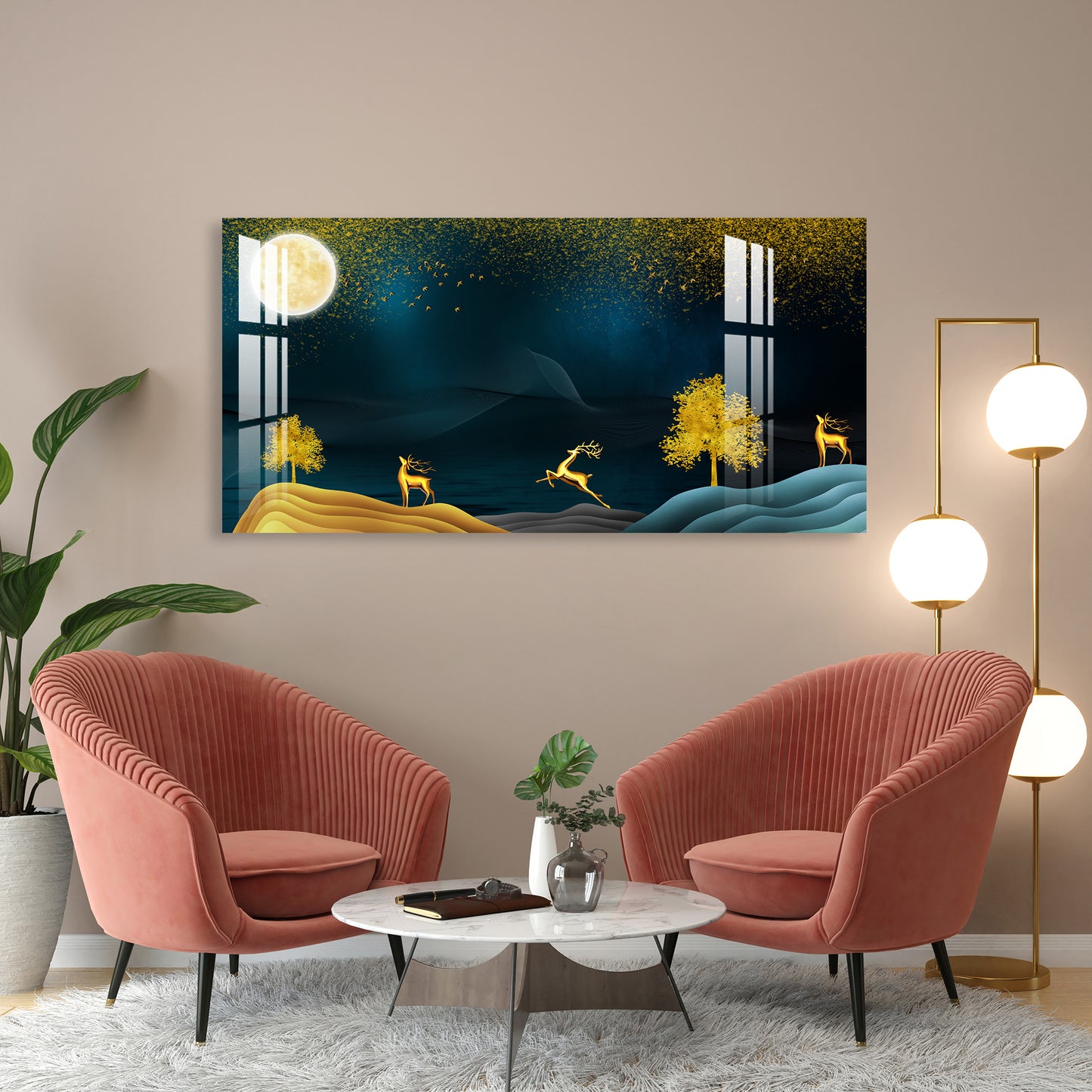 Full Moon Night Acrylic Wall Art