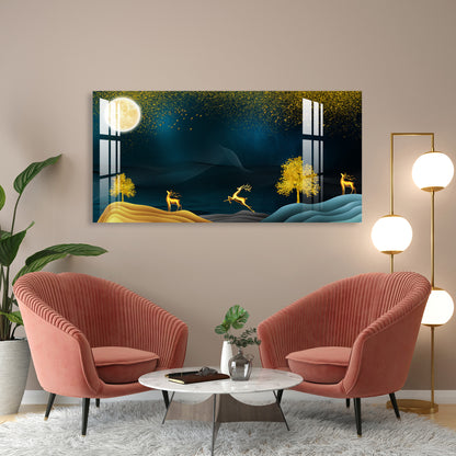 Full Moon Night Acrylic Wall Art