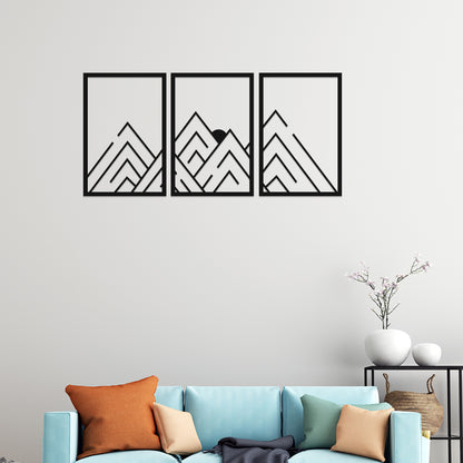 Simplest Mountain View Metal Wall Art