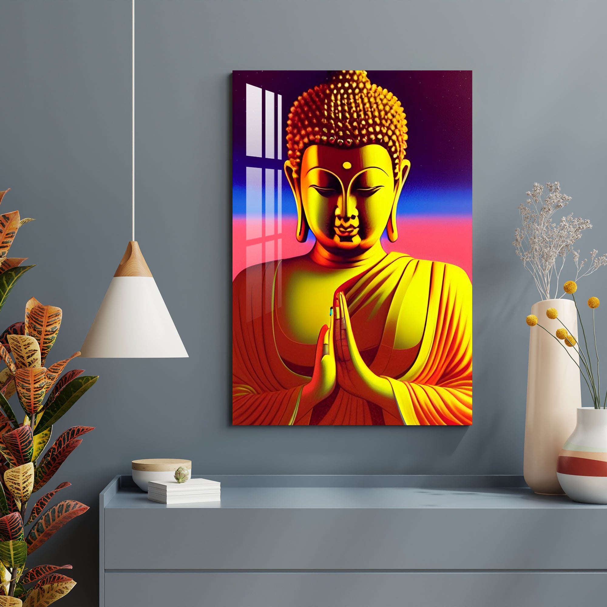 Enlightening Lord Buddha Acrylic Wall Art