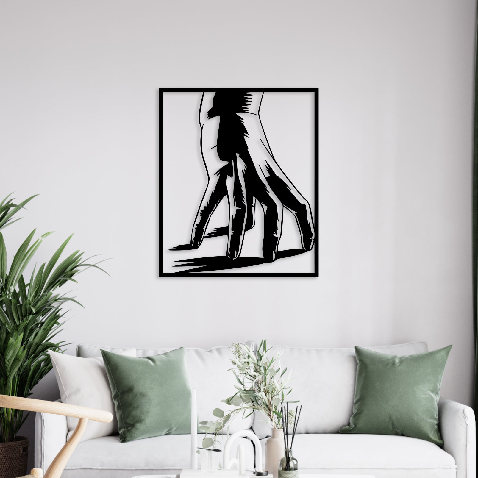 Finger Cage Metal Wall Art