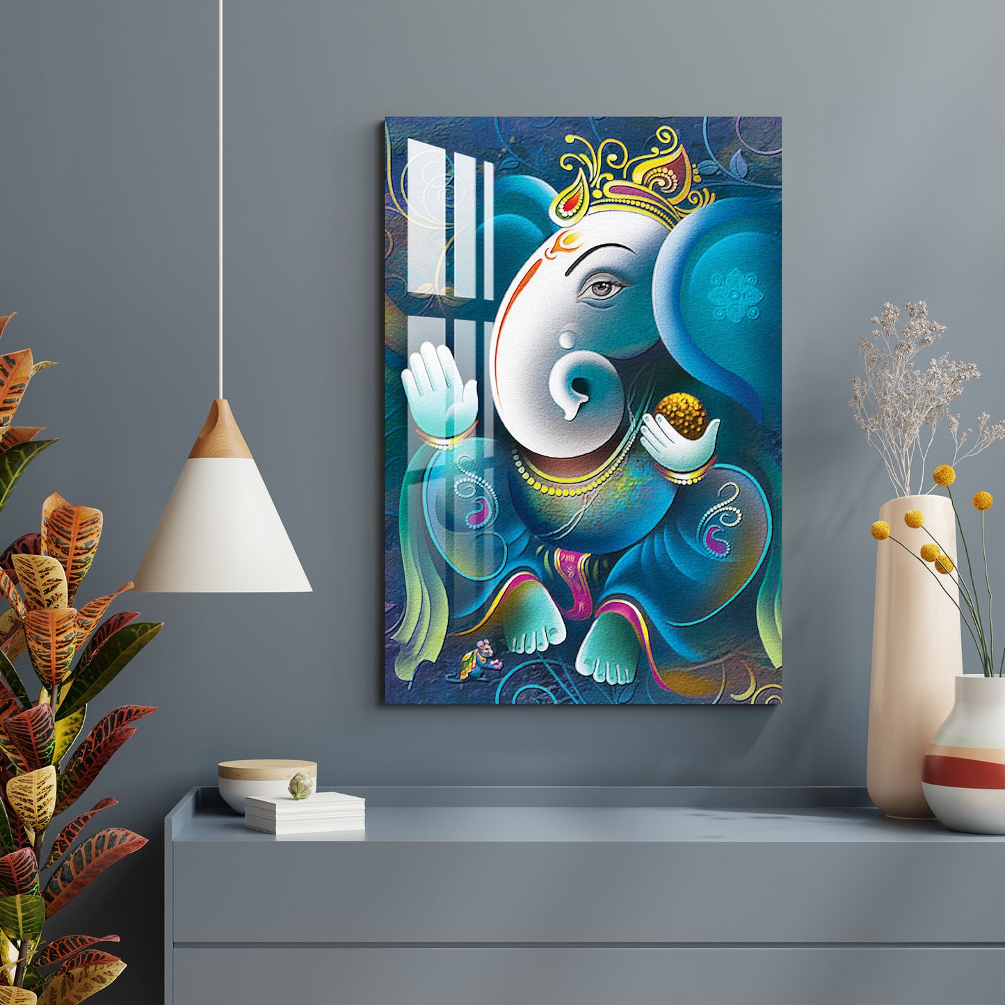 Vignharta Ganesh Acrylic Wall Art