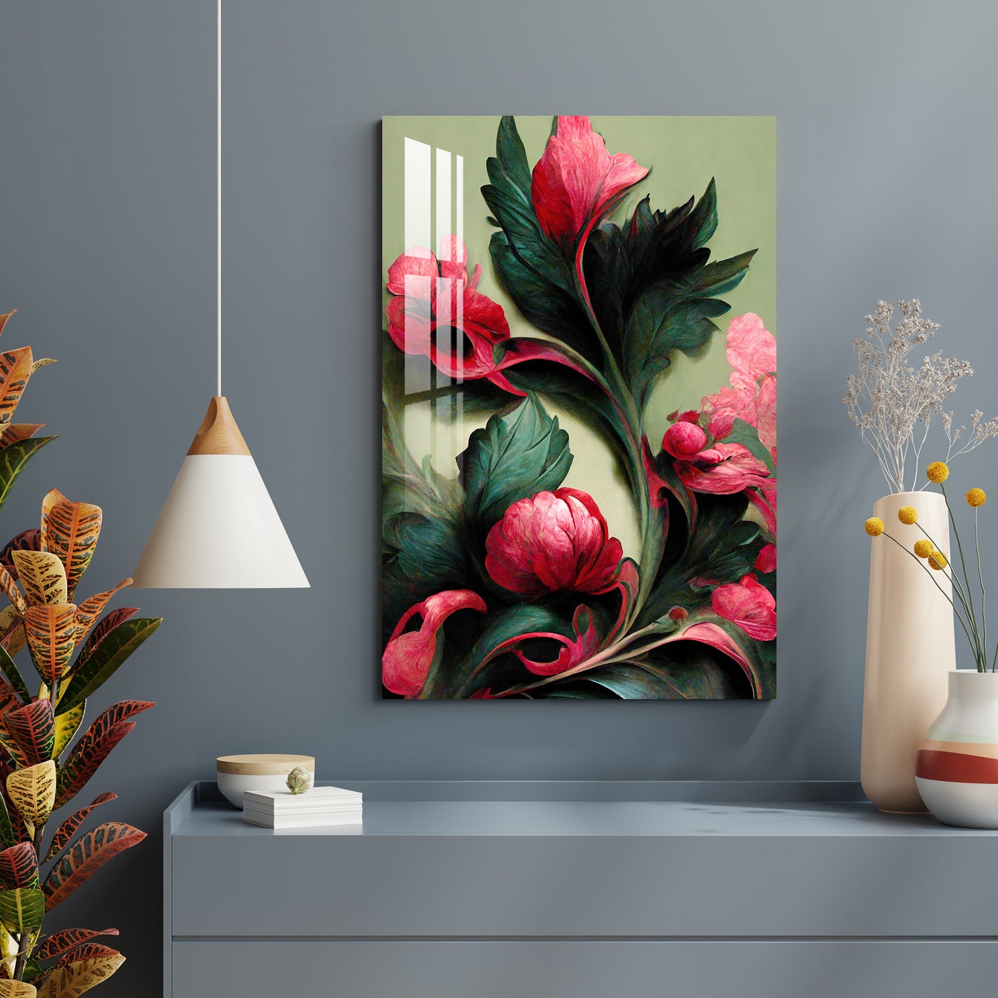 Carnation Flower Acrylic Wall Art