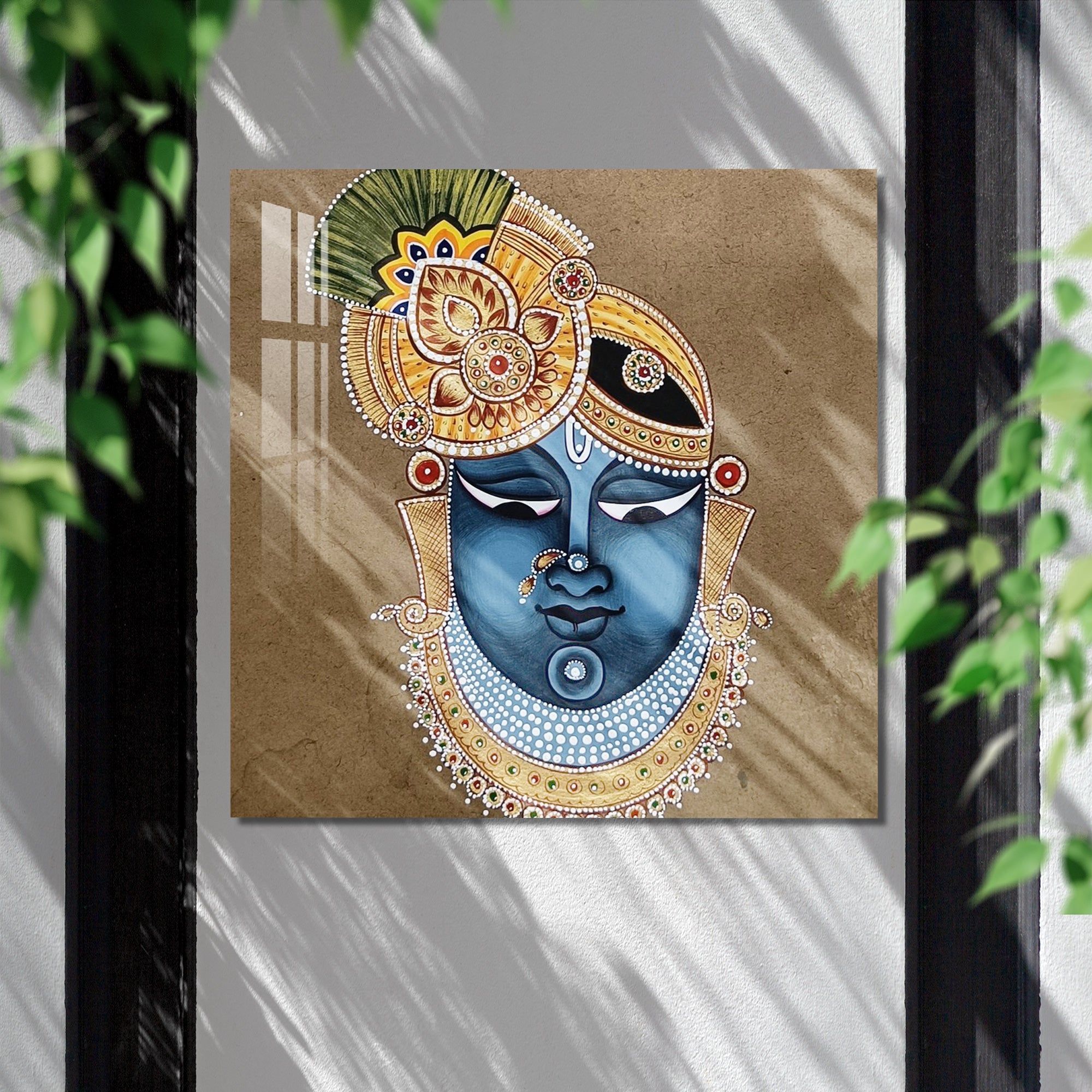 Jeweled Shreenathji acrylic Wall Art