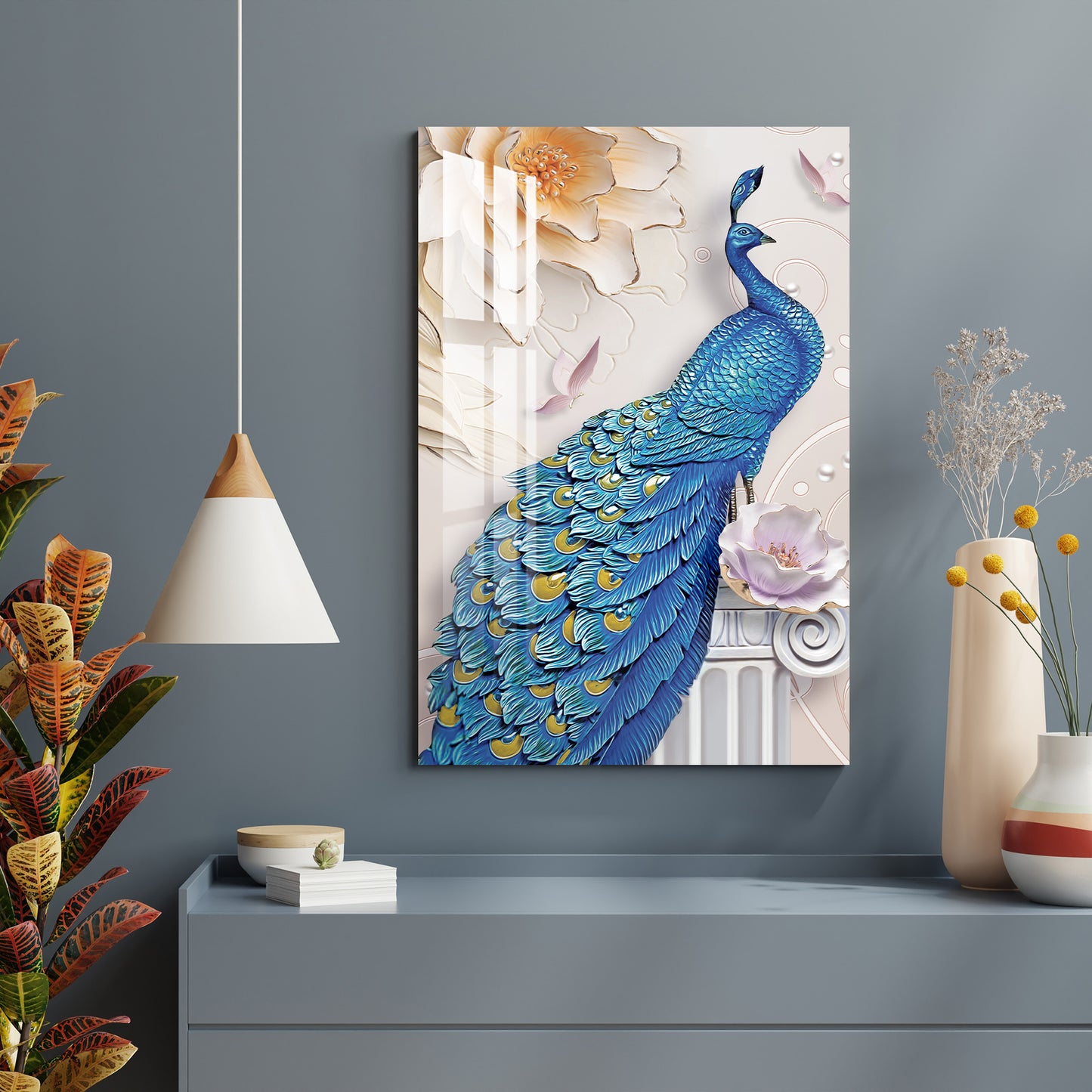 Beautiful Peacock Acrylic Wall Art