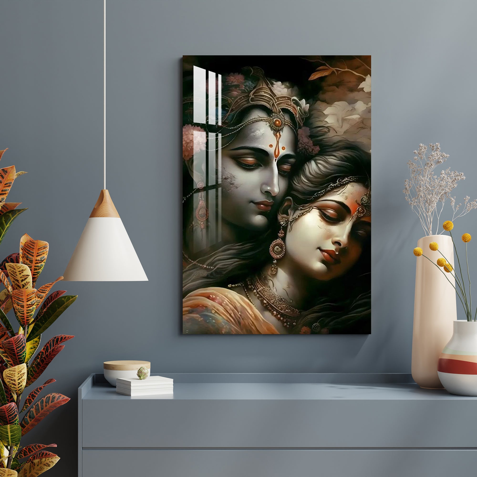 Religious Radha Krishna Acrylic Wall Art