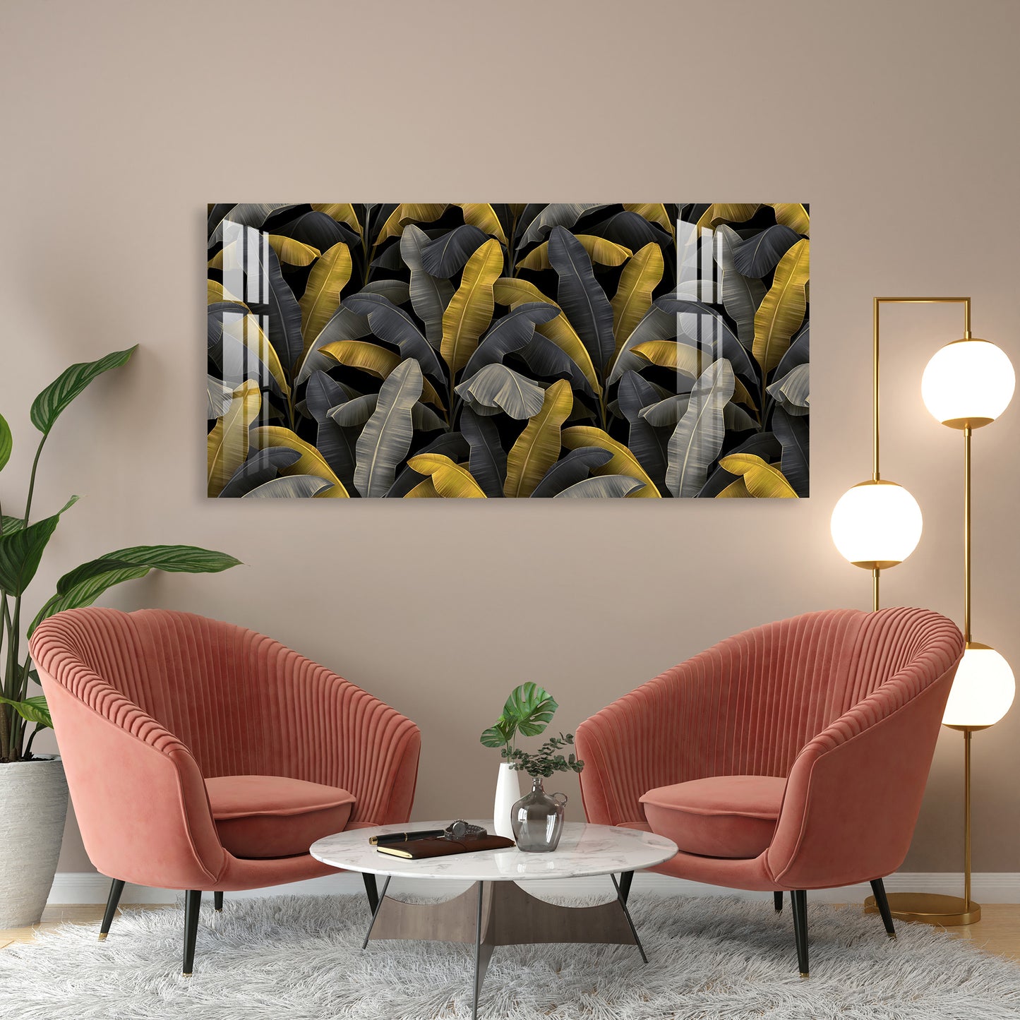 Banana Leaves Acrylic Wall Art