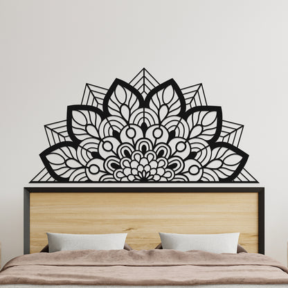 Flower with Border Metal Wall Art