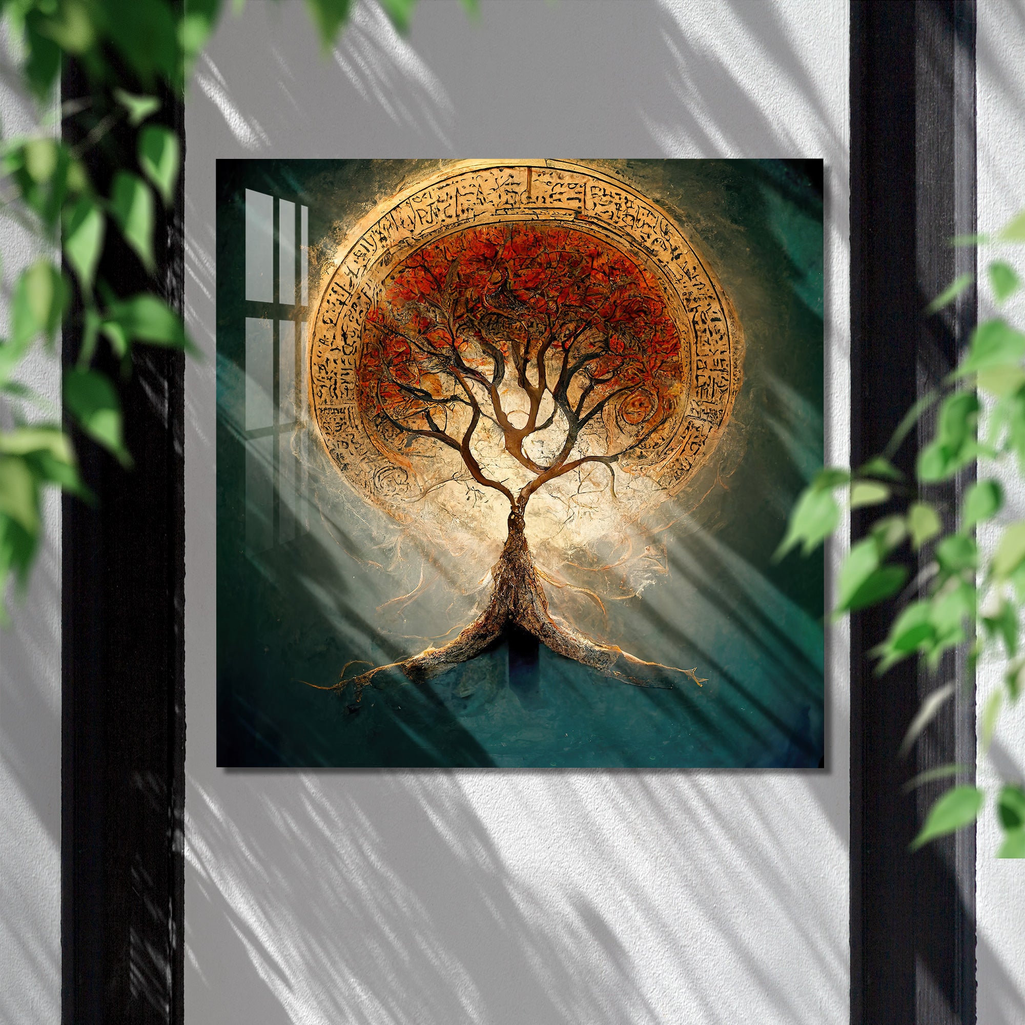 Burning Tree Acrylic Wall Art