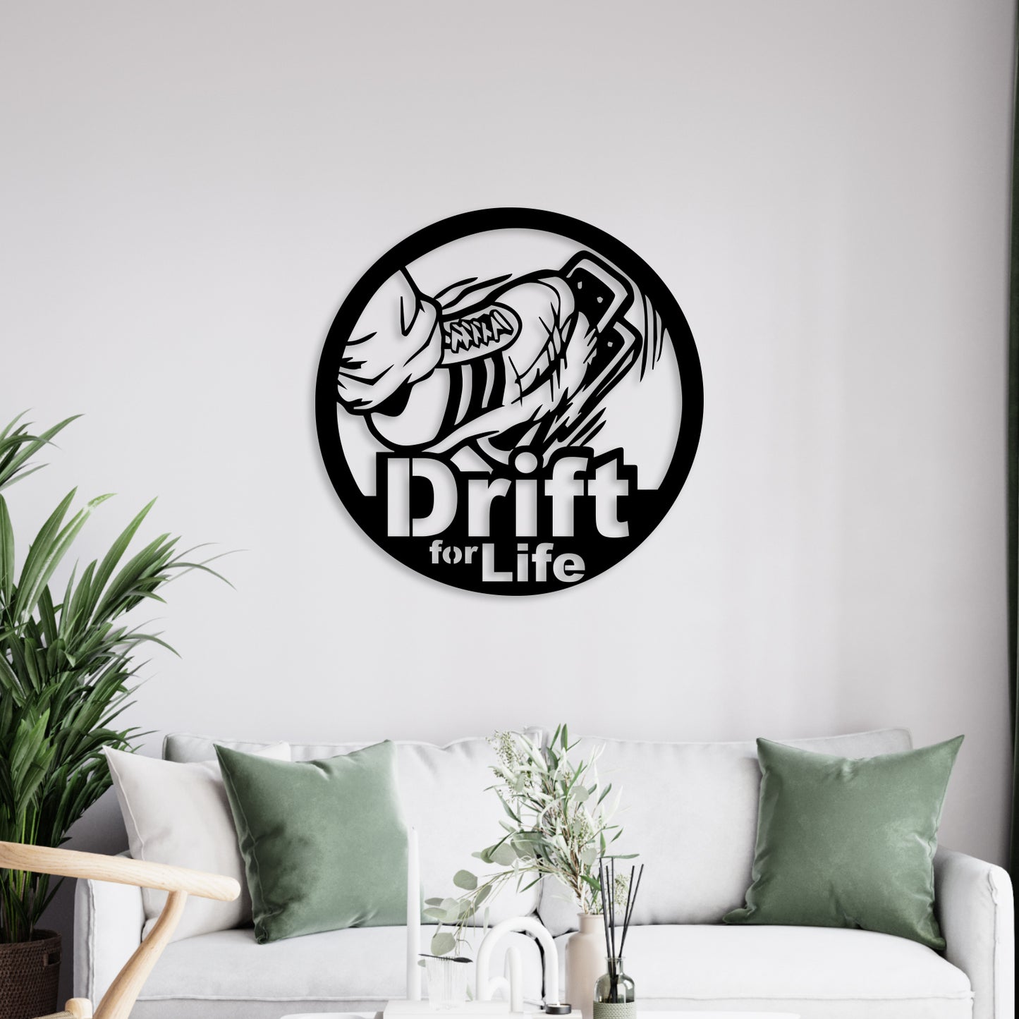 Drift for Life Metal Wall Art