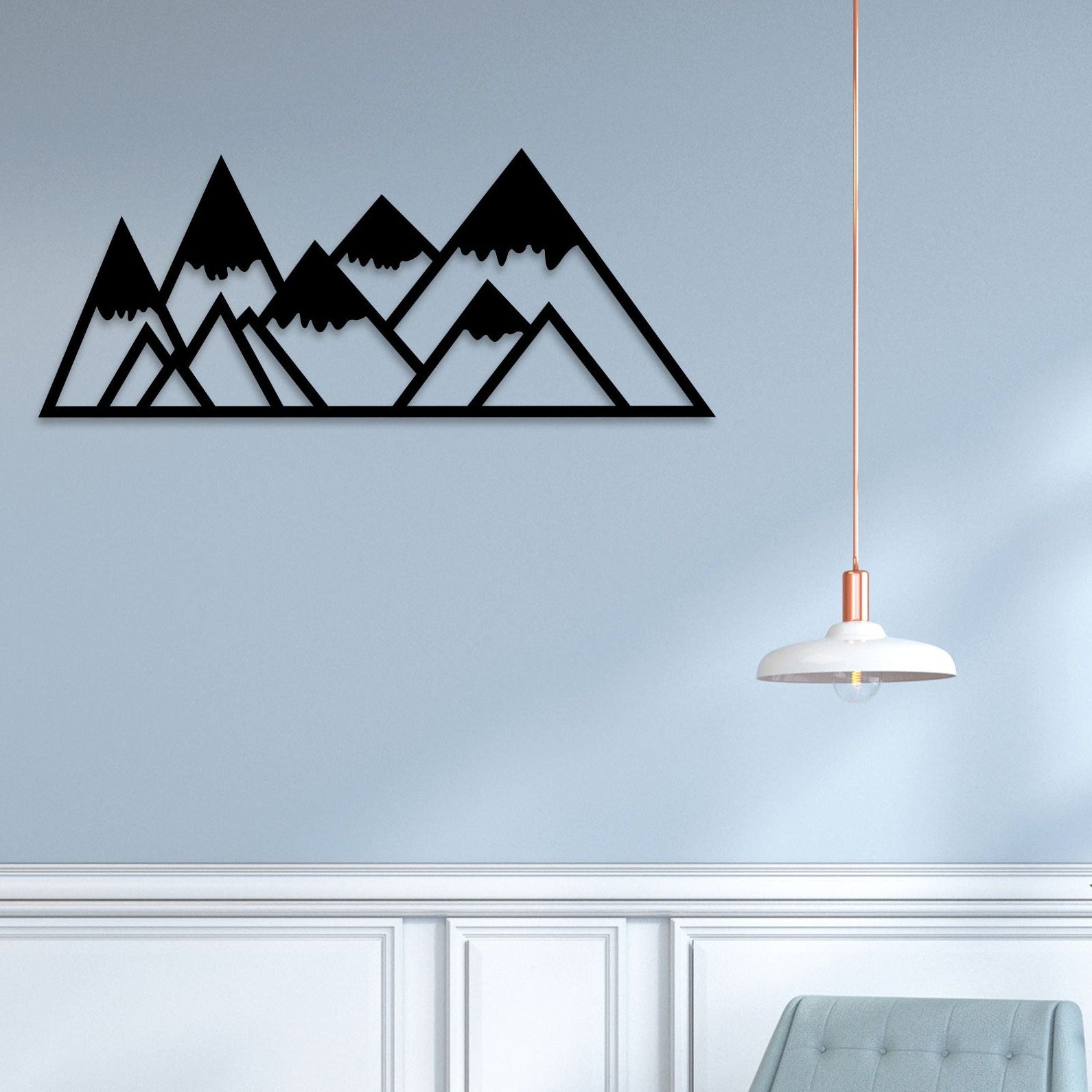 Ice Mountain Metal Wall Art