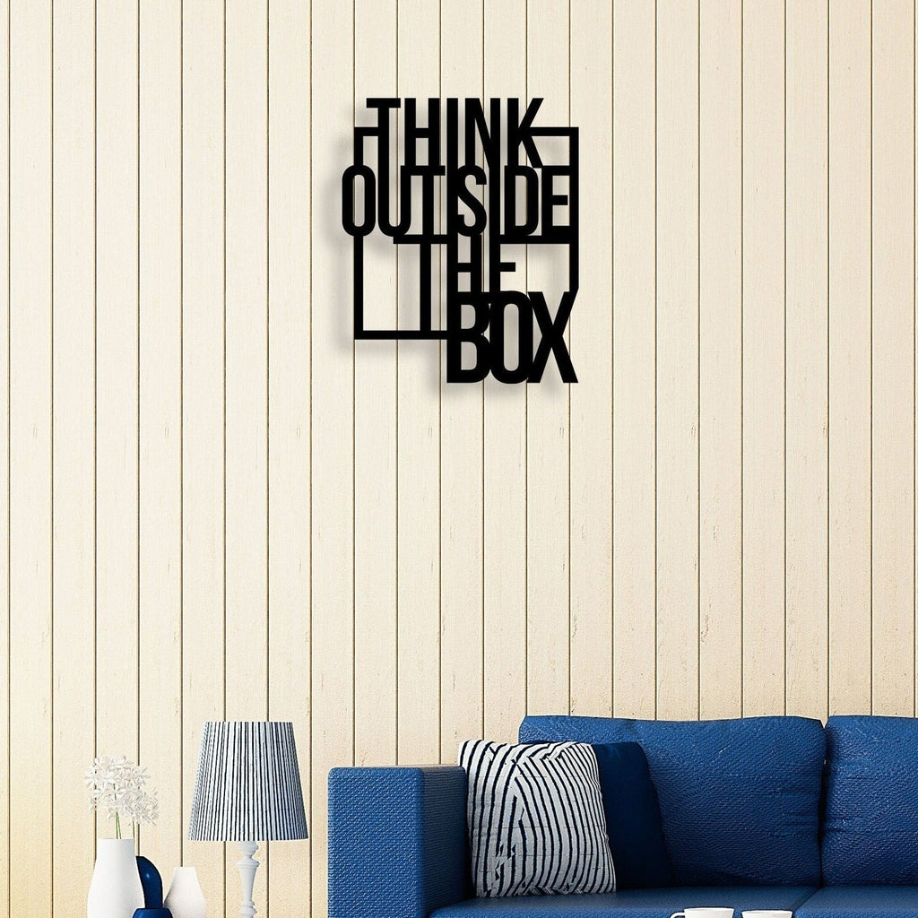 Think Outside The Box Metal Wall Art 1