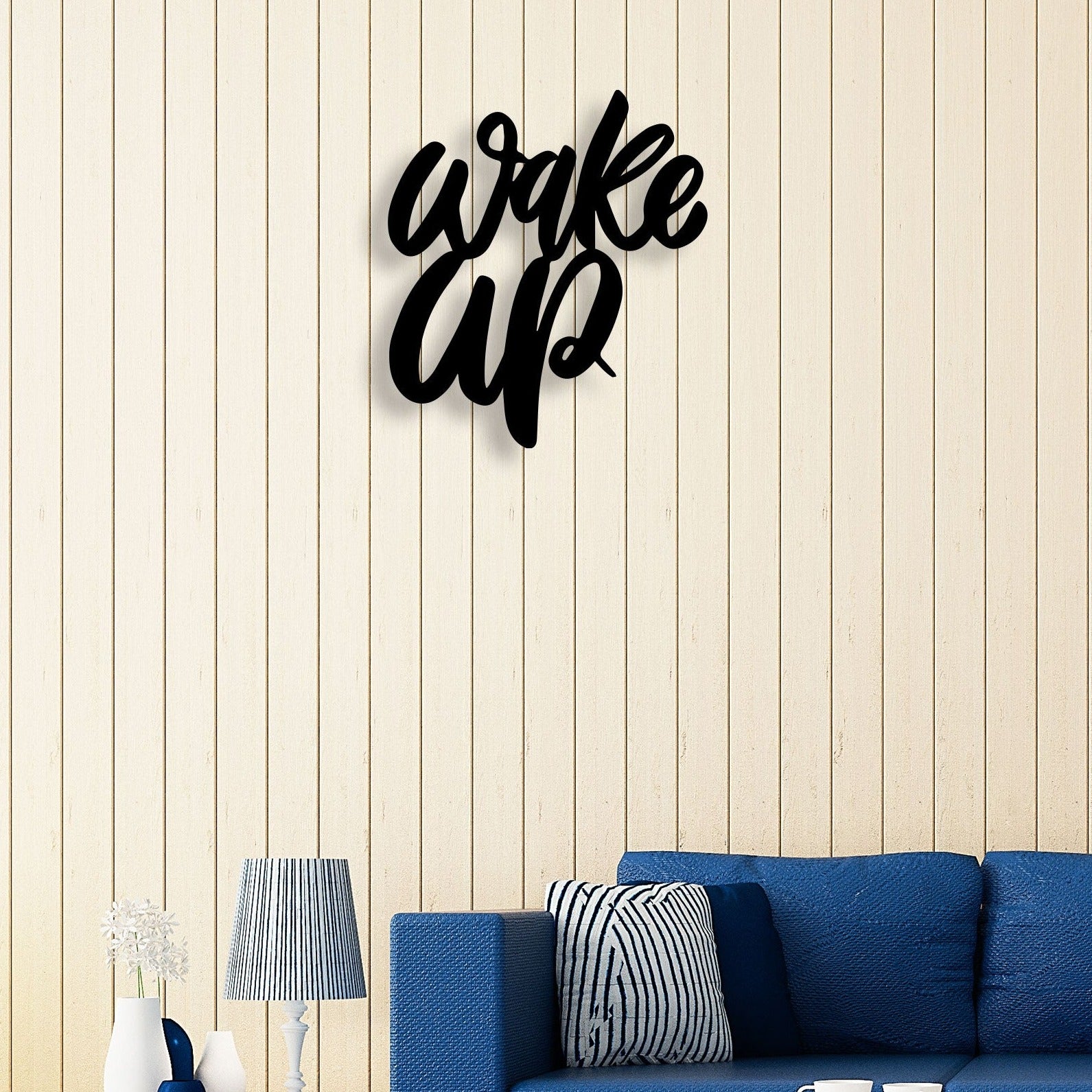 Wake Up Metal Wall Art 