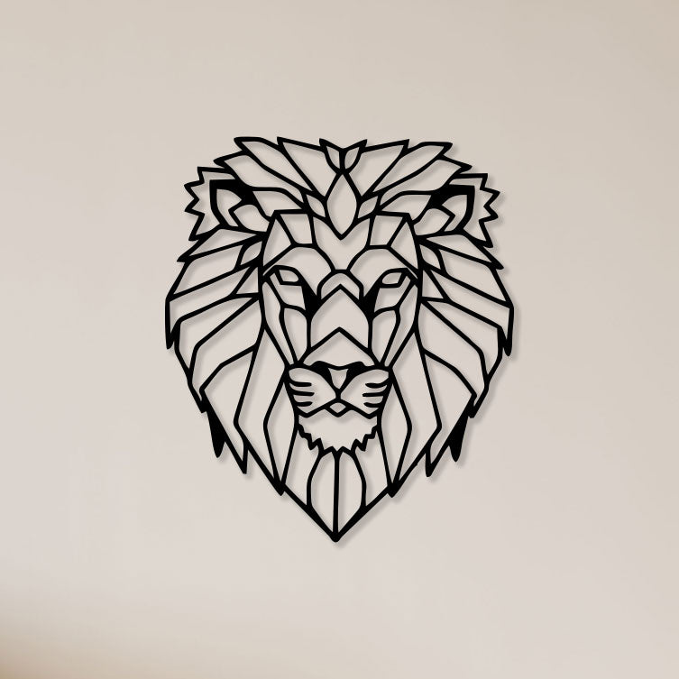 Tiger Angry Face Metal Wall Art