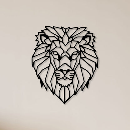 Tiger Angry Face Metal Wall Art