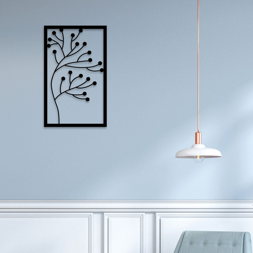 Plant Without Leaf Metal Wall Art