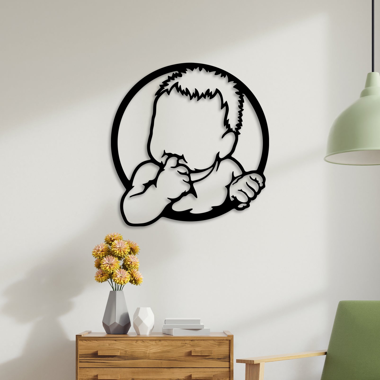 Cute Kid Metal Wall Art