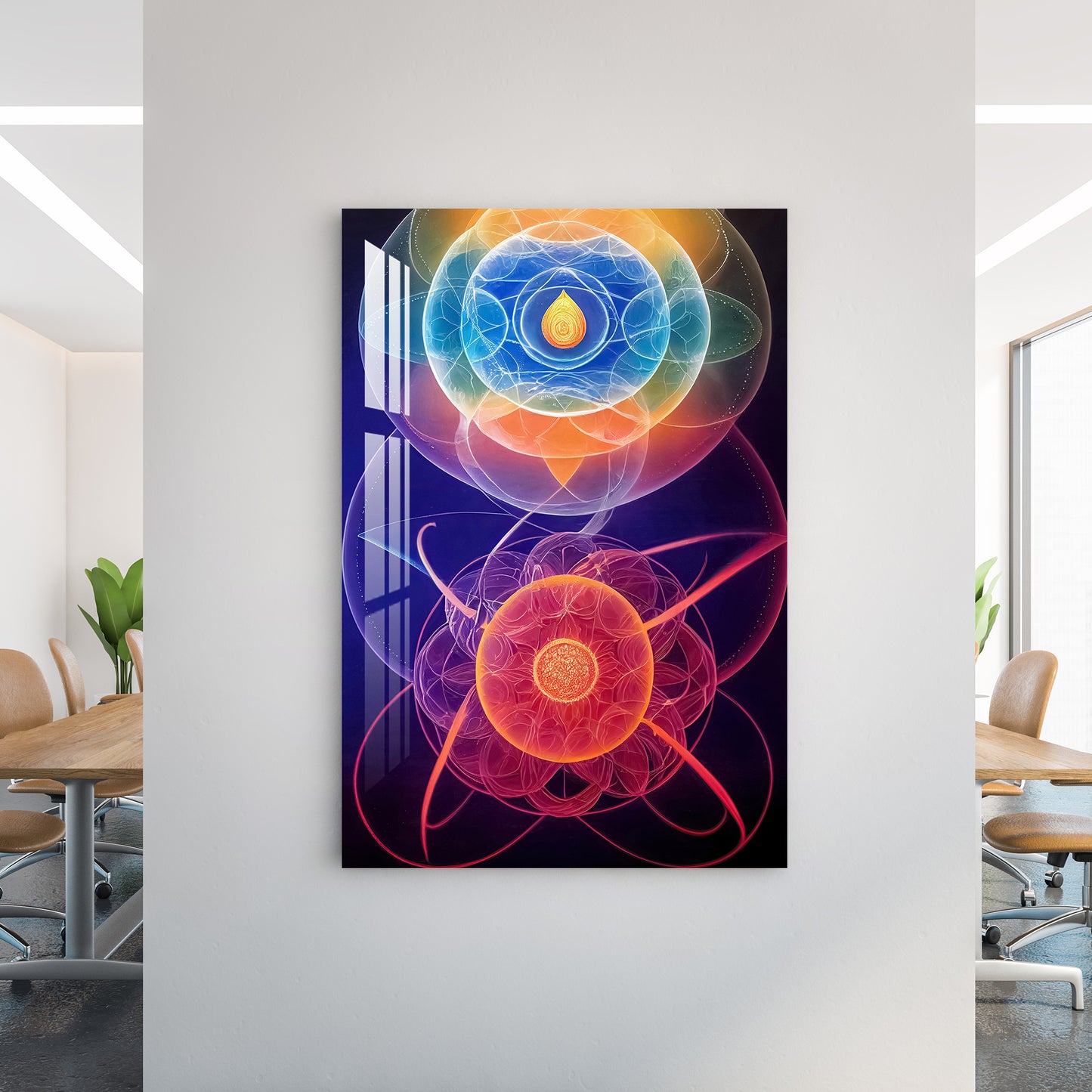 Energy Chakra Acrylic Wall Art