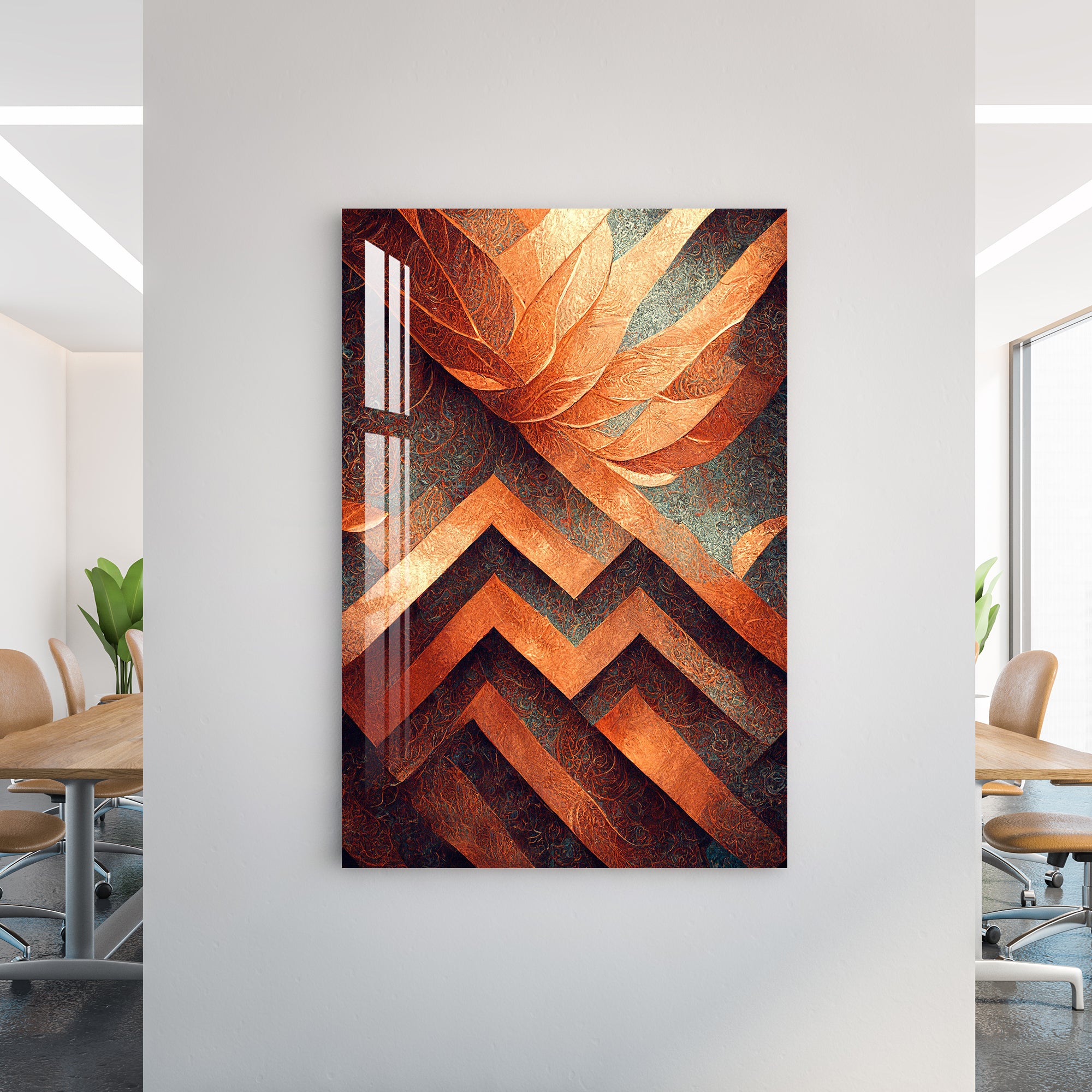 Abstract Irregular Waves Acrylic Wall Art