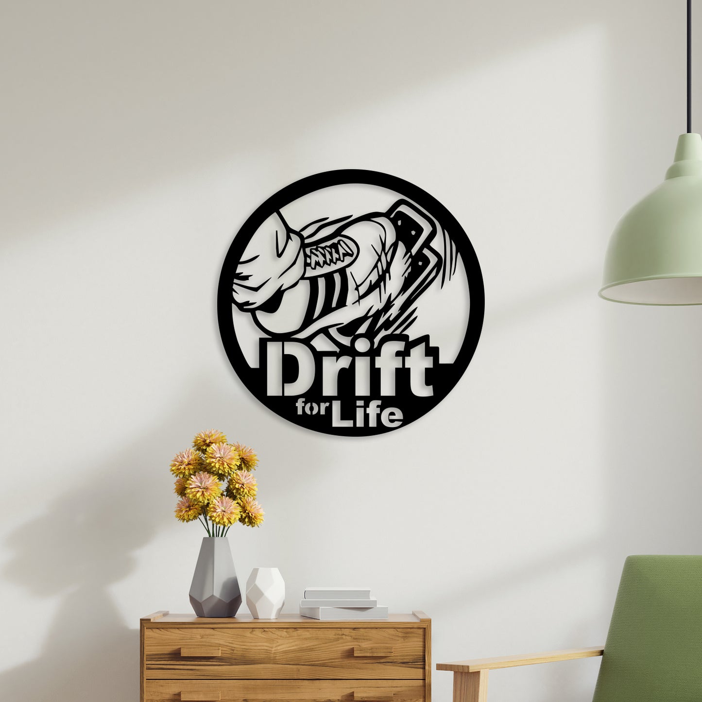 Drift for Life Metal Wall Art