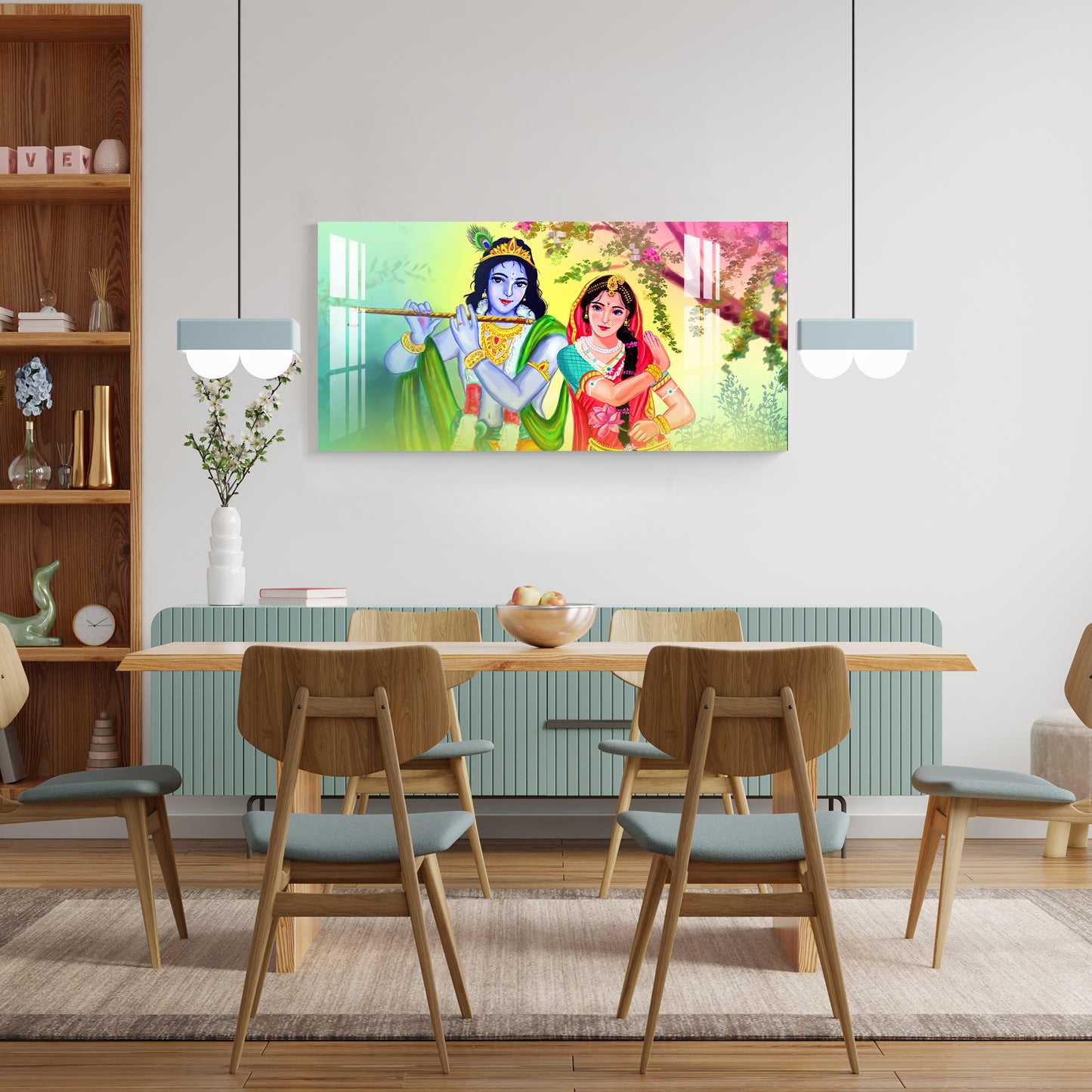 Beautiful Radha Krishna Acrylic Wall Art