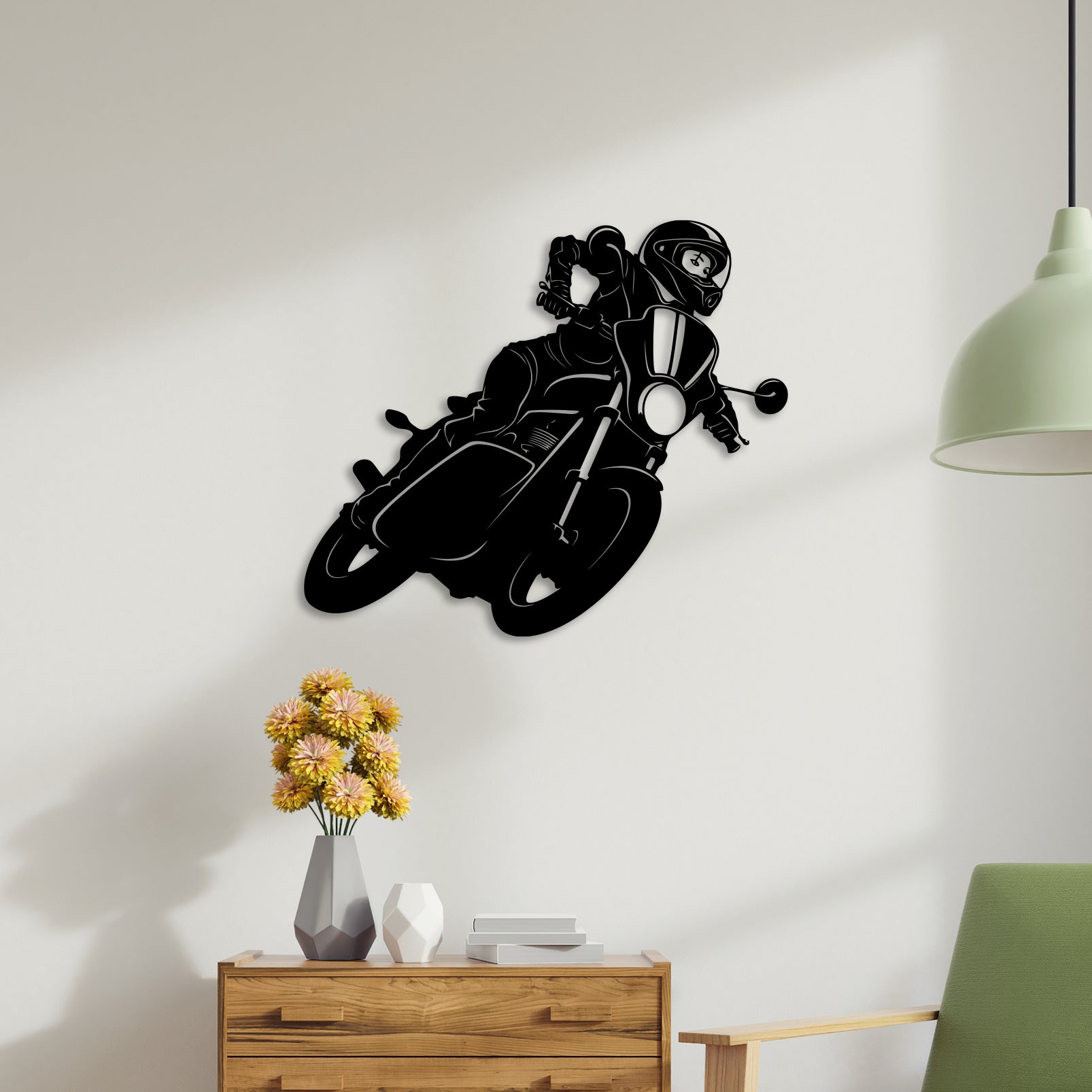 Bike Riding Metal Wall Art