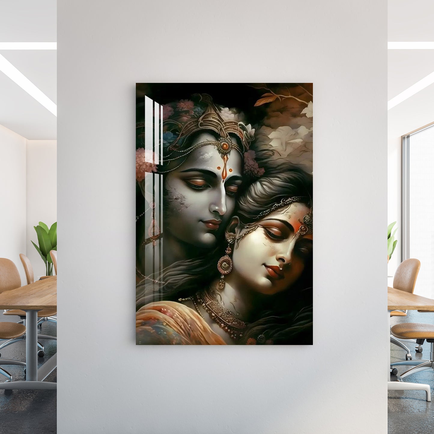 Religious Radha Krishna Acrylic Wall Art