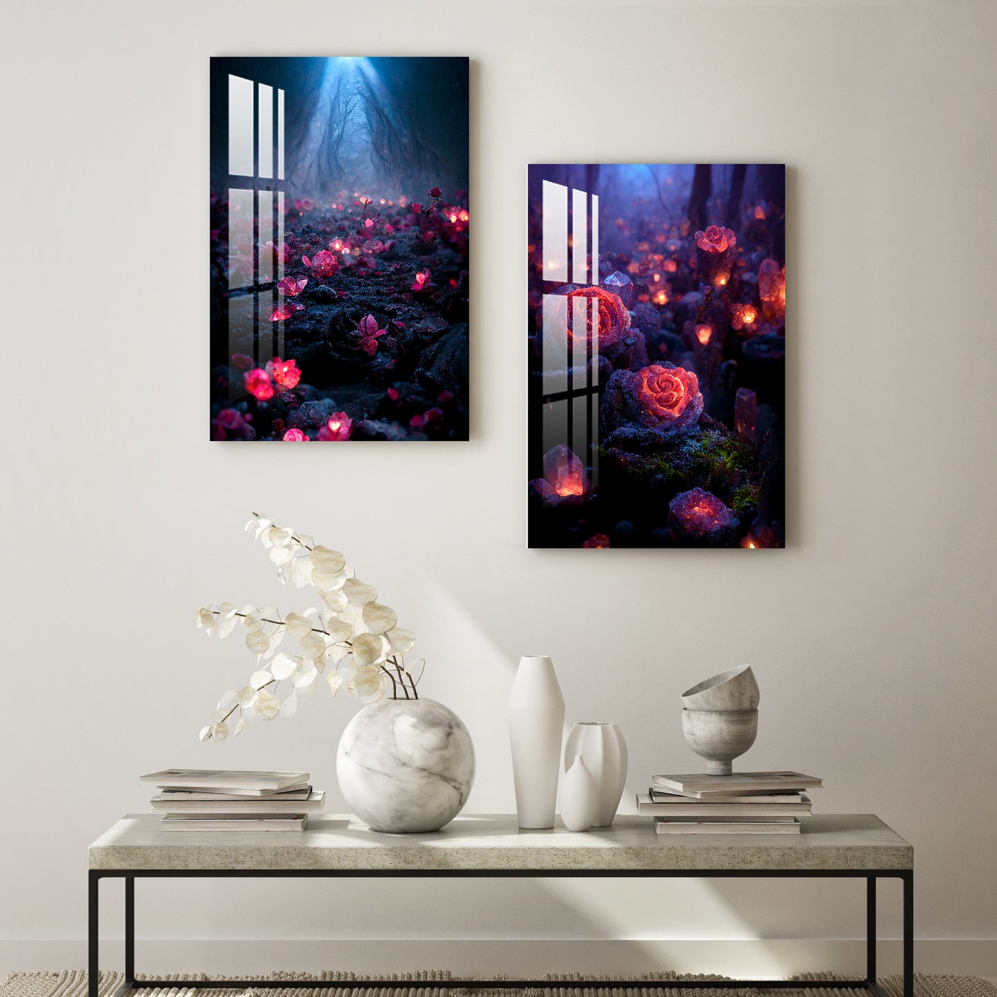 Garden of Heaven Acrylic Wall Art (Set Of 2)