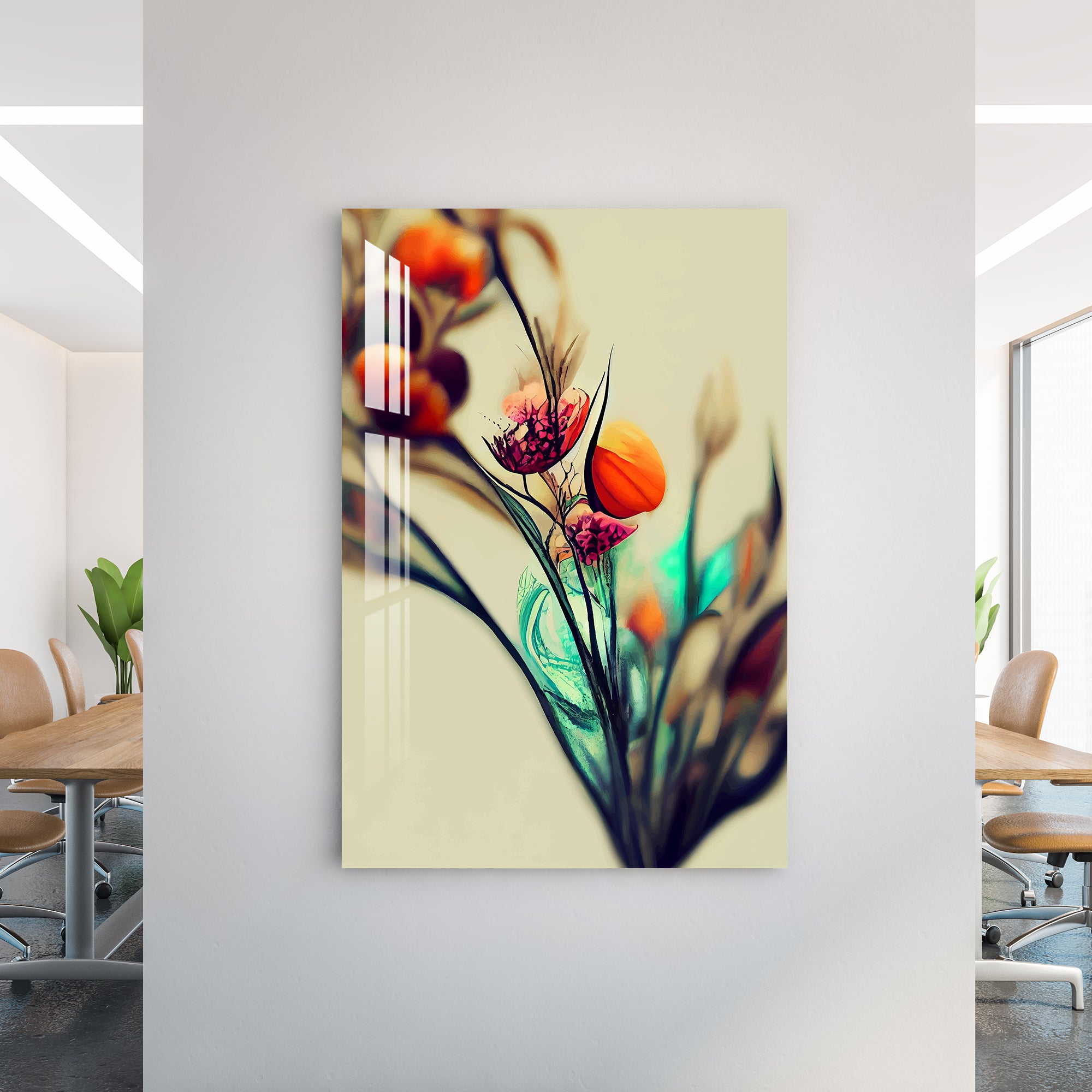 Abstract Energetic Knop Acrylic Wall Art