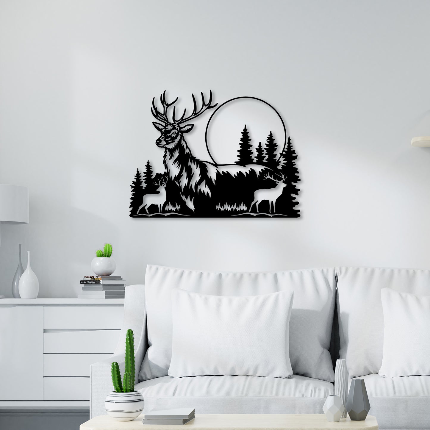 Swamp Deer Metal Wall Art